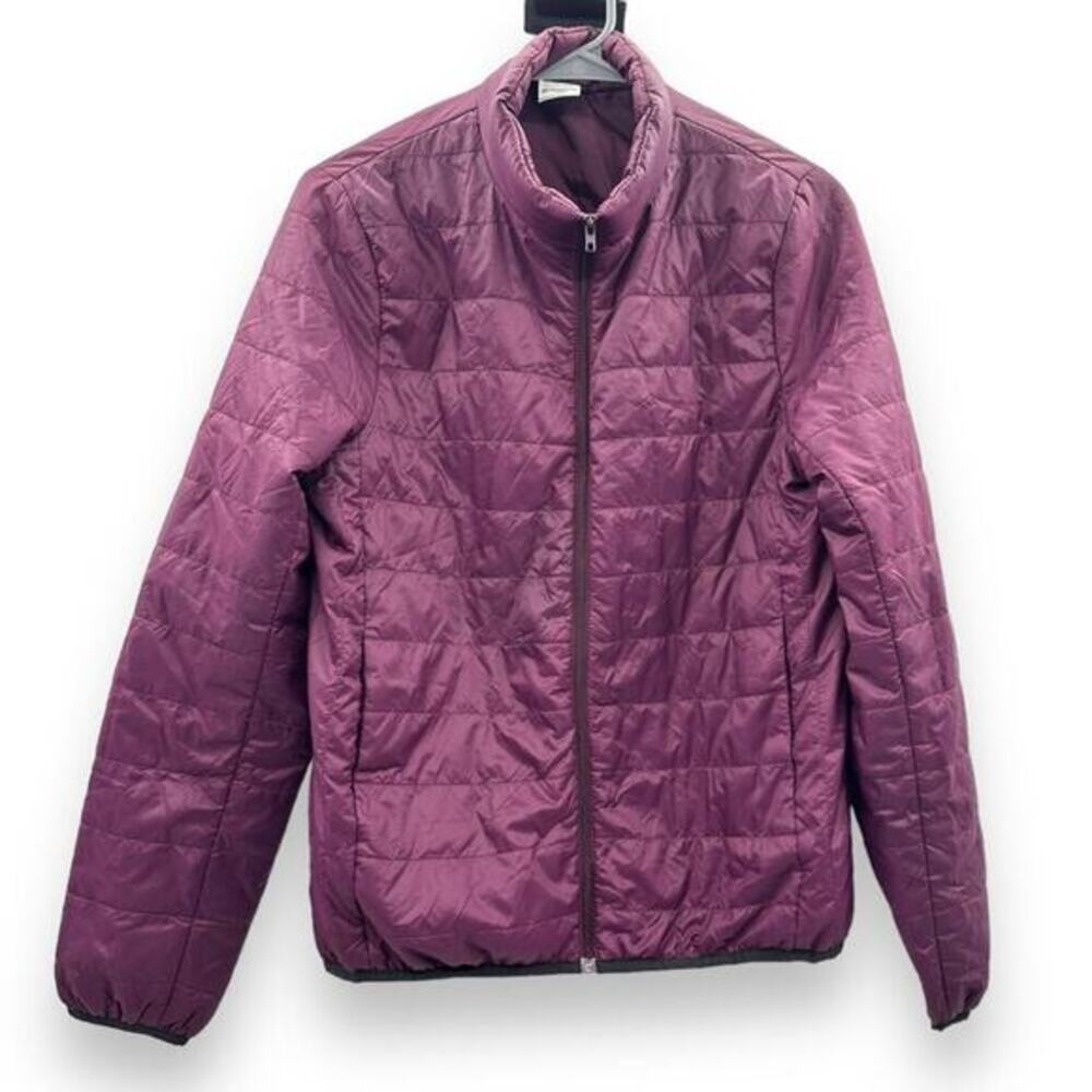 Pink‎ Victoria's Secret Burgundy Wine Long Sleeve Packable Puffer Coat Size S
